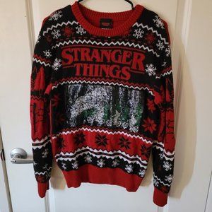 Stranger Things Christmas sweater size medium